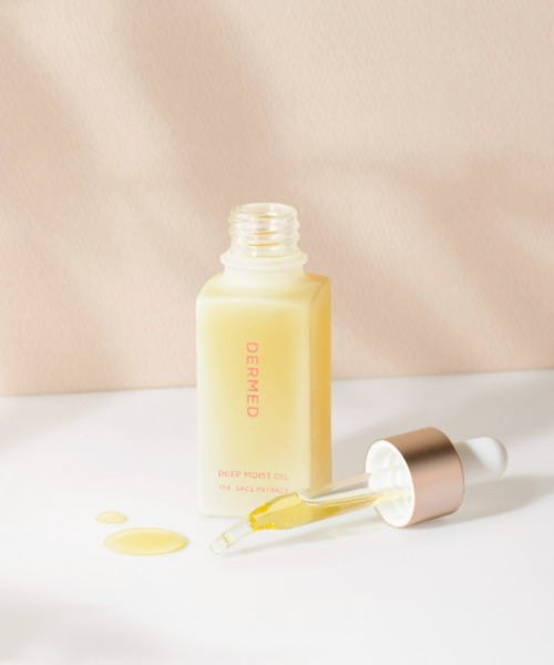 DERMED(デルメッド)の「デルメッド ディープモイスト オイル 30mL Cosmos Natural(約3~5ヶ月分)(美容液/オイル/クリーム・レディース・ホワイト・SMALL)」の2枚目の写真