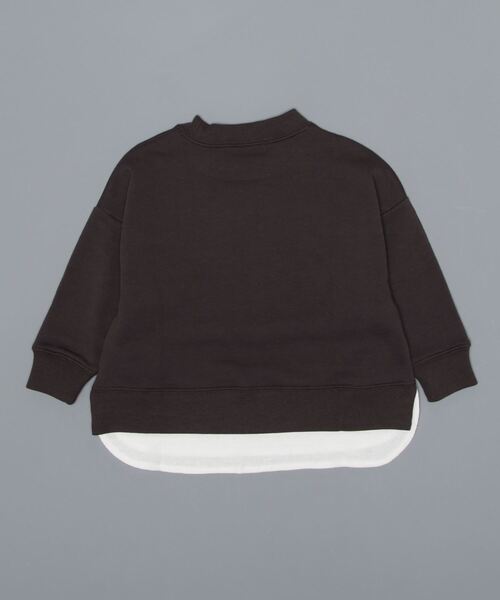 ikka(イッカ)の「【キッズ】裏起毛レイヤードトレーナー(100~160cm)(スウェット・キッズ・ベージュ/ダークグレー/エメラルド・160/100/110/120/130/140/150)」の12枚目の写真