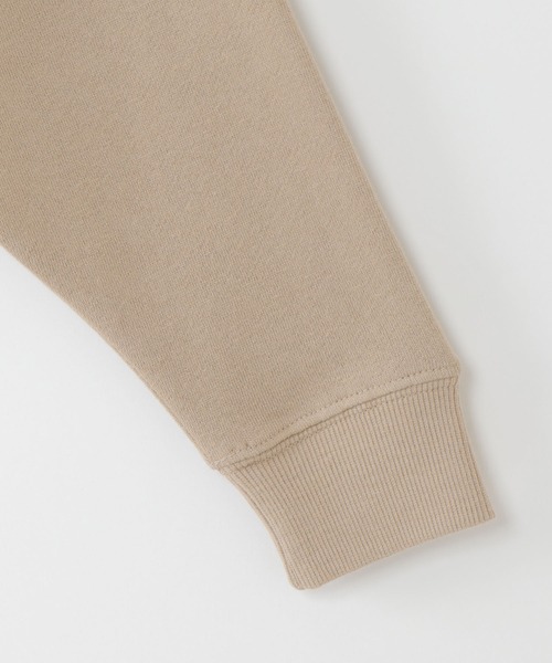 ikka(イッカ)の「【キッズ】裏起毛レイヤードトレーナー(100~160cm)(スウェット・キッズ・ベージュ/ダークグレー/エメラルド・160/100/110/120/130/140/150)」の6枚目の写真
