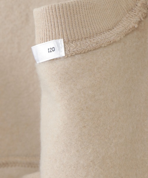 ikka(イッカ)の「【キッズ】裏起毛レイヤードトレーナー(100~160cm)(スウェット・キッズ・ベージュ/ダークグレー/エメラルド・160/100/110/120/130/140/150)」の11枚目の写真