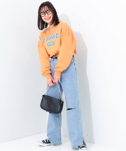 nemne store（ネンネストア）の「ロゴアソートプリントロンＴ（Tシャツ/カットソー・レディース・ブルー系その他/オレンジ系その他/グリーン系その他/ホワイト系その他/ホワイト系その他2/ホワイト系その他3・フリー）」の12枚目の写真