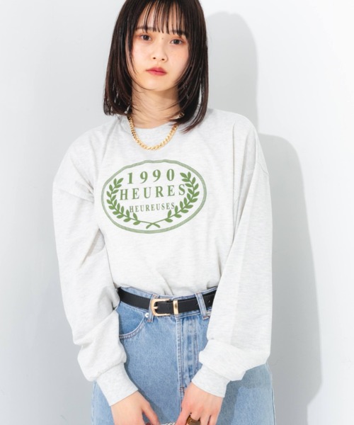 nemne store（ネンネストア）の「ロゴアソートプリントロンＴ（Tシャツ/カットソー・レディース・ブルー系その他/オレンジ系その他/グリーン系その他/ホワイト系その他/ホワイト系その他2/ホワイト系その他3・フリー）」の21枚目の写真