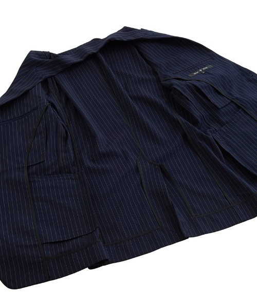 NO ID.(ノーアイディ)の「mj8402-ピークドラペル2B-JKT ジャケット(テーラードジャケット・メンズ・チェック/ブラック/ネイビー・2/3/1)」の11枚目の写真