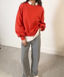 me+em select | ボリュームスリーブスウェットプルオーバー【裏起毛】(スウェット)