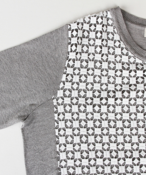 BEAUTY&YOUTH UNITED ARROWS(ビューティーアンドユースユナイテッドアローズ)の「BYSF ∵ダイアレース+ニットプルオーバー◆(ニット/セーター・レディース・ホワイト/グレー/ネイビー・FREE)」の9枚目の写真