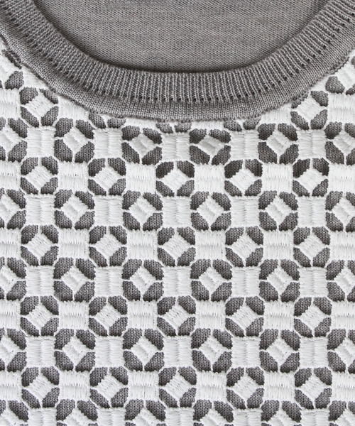 BEAUTY&YOUTH UNITED ARROWS(ビューティーアンドユースユナイテッドアローズ)の「BYSF ∵ダイアレース+ニットプルオーバー◆(ニット/セーター・レディース・ホワイト/グレー/ネイビー・FREE)」の11枚目の写真