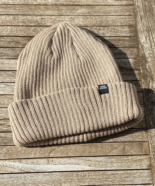 UNION STATION（ユニオンステーション）の「ワッチキャップ（ニットキャップ/ビーニー・メンズ・ブルー/ベージュ/グレー/ブラック・FREE）」の4枚目の写真