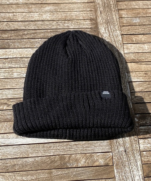 UNION STATION（ユニオンステーション）の「ワッチキャップ（ニットキャップ/ビーニー・メンズ・ブルー/ベージュ/グレー/ブラック・FREE）」の2枚目の写真