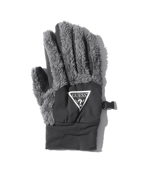 Guess（ゲス）の「GUESS/ゲス Gloves Triangle 手袋 グローブ タッチパネル対応（手袋・メンズ・ブラック/グレー・S/M）」の10枚目の写真