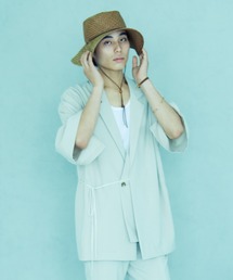 TAUPE/トープ/ハーフスリーブレイヤードジャケット