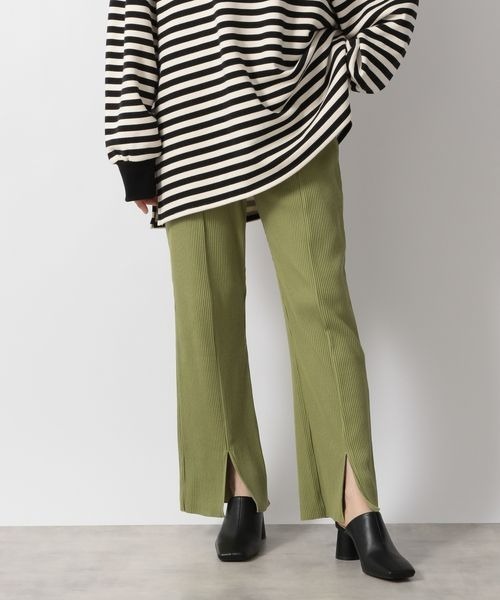 LOWRYS FARM(ローリーズファーム)の「セルフカットスリットリブパンツ 264134(その他パンツ・レディース・ブラック/パープル/グリーン/アイボリー・FREE/ショート)」の21枚目の写真