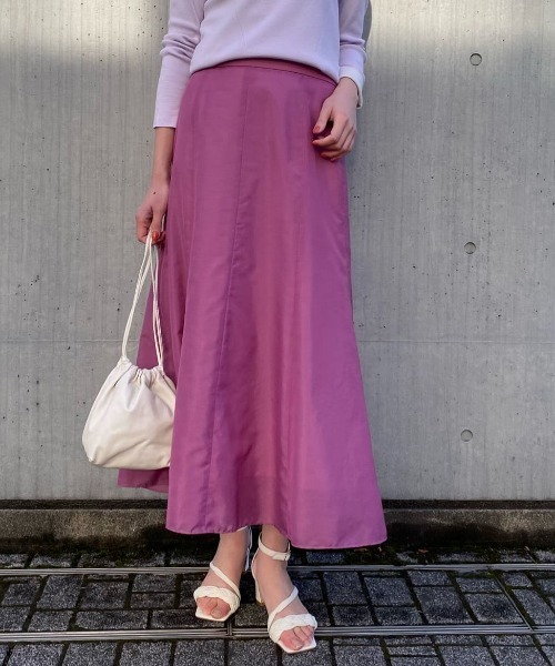 RIVE DROITE(リヴドロワ)の「ブライトローンスカート(スカート・レディース・ピンク/グリーン・38/36)」の1枚目の写真