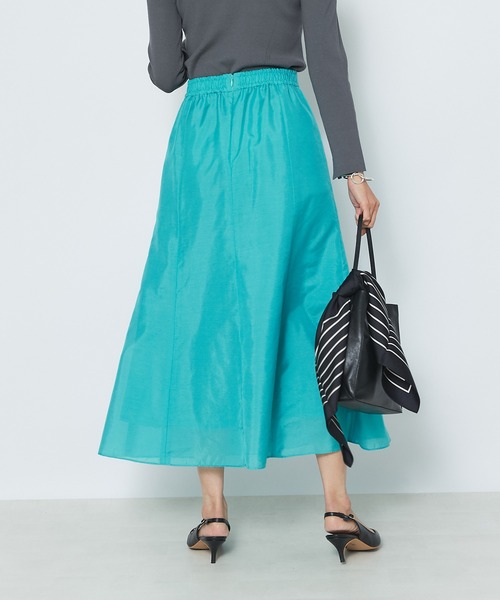 RIVE DROITE(リヴドロワ)の「ブライトローンスカート(スカート・レディース・ピンク/グリーン・38/36)」の5枚目の写真