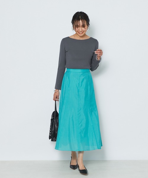 RIVE DROITE(リヴドロワ)の「ブライトローンスカート(スカート・レディース・ピンク/グリーン・38/36)」の9枚目の写真