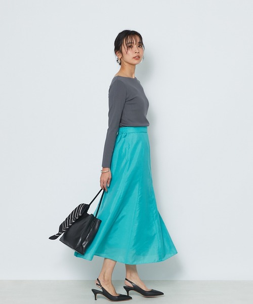 RIVE DROITE(リヴドロワ)の「ブライトローンスカート(スカート・レディース・ピンク/グリーン・38/36)」の10枚目の写真