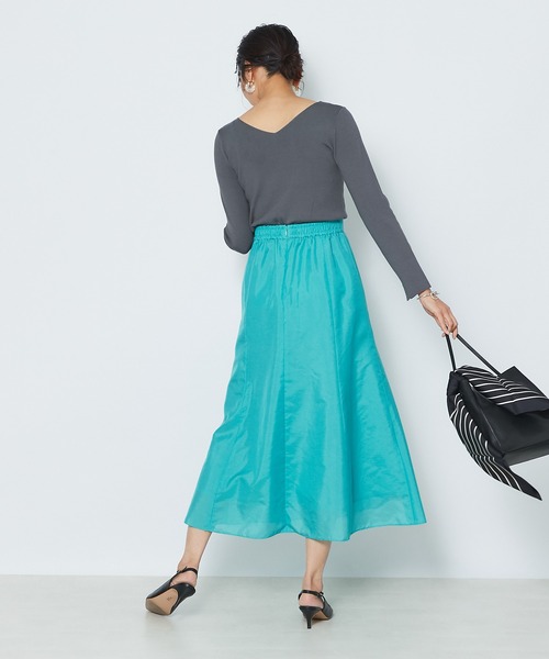 RIVE DROITE(リヴドロワ)の「ブライトローンスカート(スカート・レディース・ピンク/グリーン・38/36)」の11枚目の写真