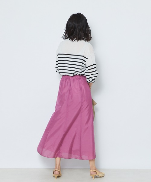 RIVE DROITE(リヴドロワ)の「ブライトローンスカート(スカート・レディース・ピンク/グリーン・38/36)」の14枚目の写真