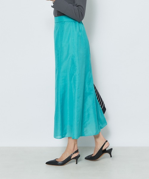 RIVE DROITE(リヴドロワ)の「ブライトローンスカート(スカート・レディース・ピンク/グリーン・38/36)」の4枚目の写真