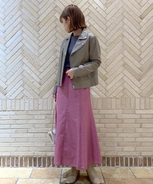 RIVE DROITE(リヴドロワ)の「ブライトローンスカート(スカート・レディース・ピンク/グリーン・38/36)」の18枚目の写真