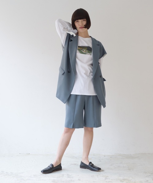 La SRIC（ラスリック）の「La SRIC / センタースリットショートPT【セットアップ可】（その他パンツ・レディース・ベージュ/ブルー/ブラック・38）」の20枚目の写真