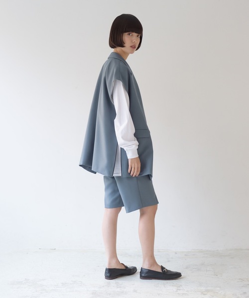 La SRIC（ラスリック）の「La SRIC / センタースリットショートPT【セットアップ可】（その他パンツ・レディース・ベージュ/ブルー/ブラック・38）」の21枚目の写真