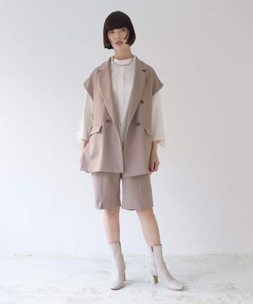 La SRIC（ラスリック）の「La SRIC / センタースリットショートPT【セットアップ可】（その他パンツ・レディース・ベージュ/ブルー/ブラック・38）」の11枚目の写真