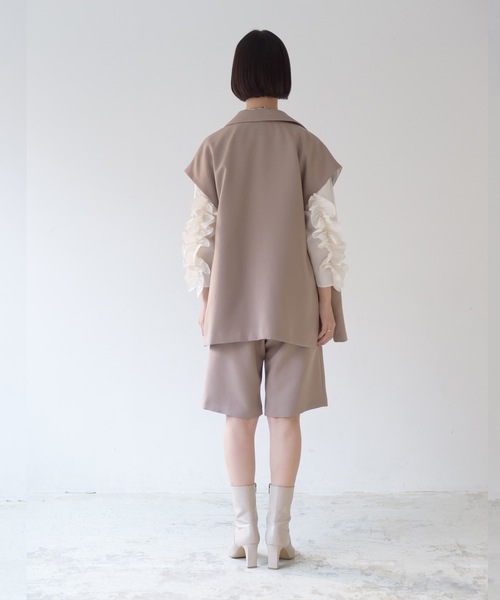 La SRIC（ラスリック）の「La SRIC / センタースリットショートPT【セットアップ可】（その他パンツ・レディース・ベージュ/ブルー/ブラック・38）」の12枚目の写真