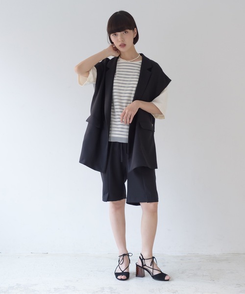 La SRIC（ラスリック）の「La SRIC / センタースリットショートPT【セットアップ可】（その他パンツ・レディース・ベージュ/ブルー/ブラック・38）」の14枚目の写真