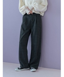 fifth | フロントタックチェックワイドパンツ(その他パンツ)