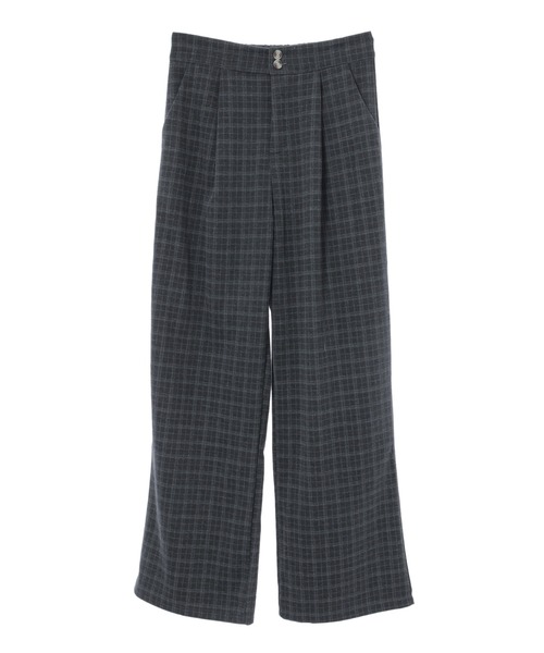fifth（フィフス）の「フロントタックチェックワイドパンツ（その他パンツ・レディース・チャコールグレー/ブラック・M）」の5枚目の写真