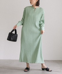 select MOCA | 2022 SS バックリボンクリンクルロングワンピース(ワンピース)