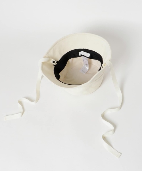 SENSE OF PLACE by URBAN RESEARCH（センスオブプレイスバイアーバンリサーチ）の「コットンツイルリボンバケットハット（ハット・レディース・ブラック/アイボリー・ONE）」の8枚目の写真