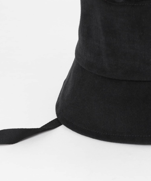 SENSE OF PLACE by URBAN RESEARCH（センスオブプレイスバイアーバンリサーチ）の「コットンツイルリボンバケットハット（ハット・レディース・ブラック/アイボリー・ONE）」の10枚目の写真