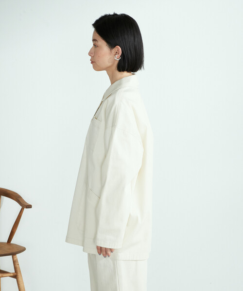 ONIGIRI（オニギリ）の「カバーオール（ブルゾン・レディース・カーキ/キナリ・MEDIUM/LARGE）」の10枚目の写真