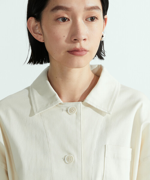 ONIGIRI（オニギリ）の「カバーオール（ブルゾン・レディース・カーキ/キナリ・MEDIUM/LARGE）」の6枚目の写真