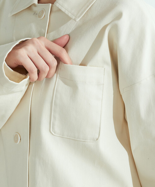 ONIGIRI（オニギリ）の「カバーオール（ブルゾン・レディース・カーキ/キナリ・MEDIUM/LARGE）」の3枚目の写真