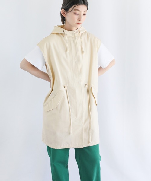 ツイルミリタリーフードベスト（ベスト）｜select MOCA（セレクトモカ