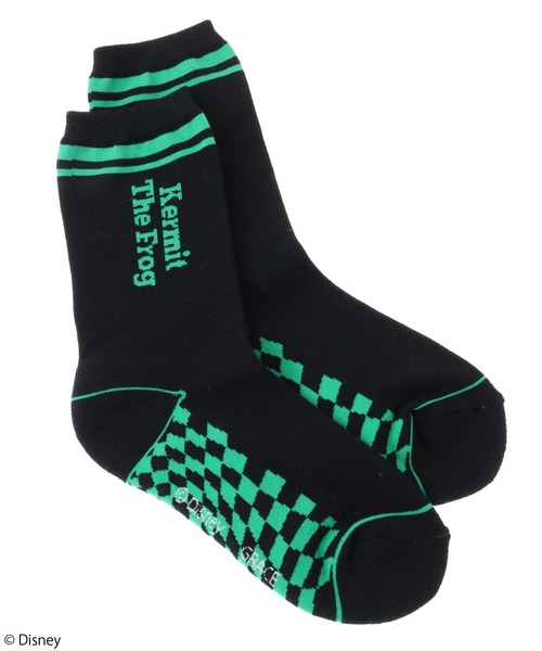 Candy Stripper（キャンディストリッパー）の「KERMIT THE FROG / ソックス（ソックス/靴下・レディース・ブラック/オフホワイト・FREE）」の4枚目の写真