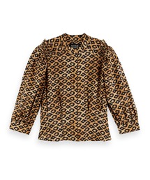 MAISON SCOTCH | パフスリーブ プリントシャツ【164946】(シャツ/ブラウス)