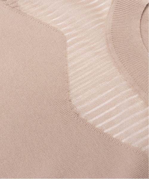 RANDA（ランダ）の「シースルーノースリーブニット（ニット/セーター・レディース・ブラック/ベージュ/グレイッシュベージュ・FREE）」の15枚目の写真