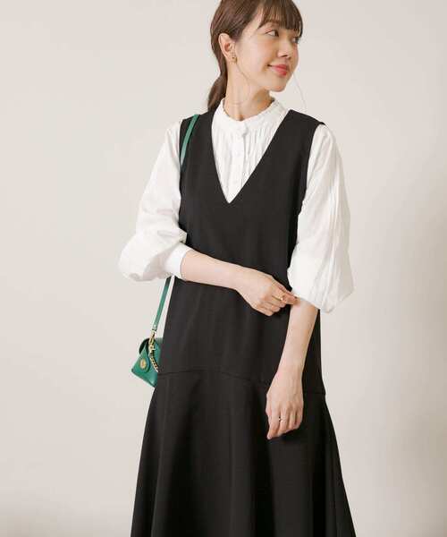 URBAN RESEARCH Sonny Label（アーバンリサーチサニーレーベル）の「『WEB限定』ヘムフレアワンピース（ワンピース・レディース・ブラック/キャメル・FREE）」の11枚目の写真