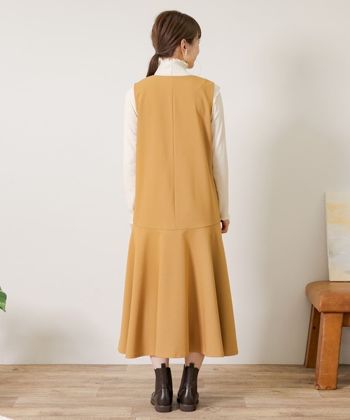 URBAN RESEARCH Sonny Label（アーバンリサーチサニーレーベル）の「『WEB限定』ヘムフレアワンピース（ワンピース・レディース・ブラック/キャメル・FREE）」の21枚目の写真