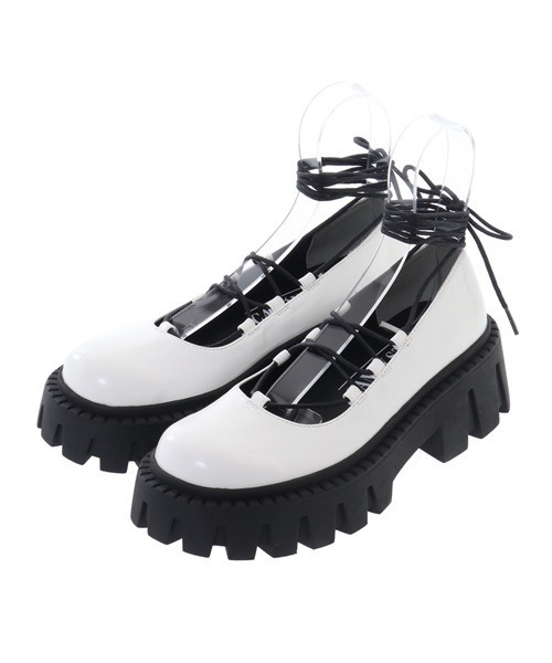 Candy Stripper（キャンディストリッパー）の「CANDY PLATFORM BALLERINA シューズ（その他シューズ・レディース・オフホワイト/シルバー/ブラック・M/L/S）」の17枚目の写真