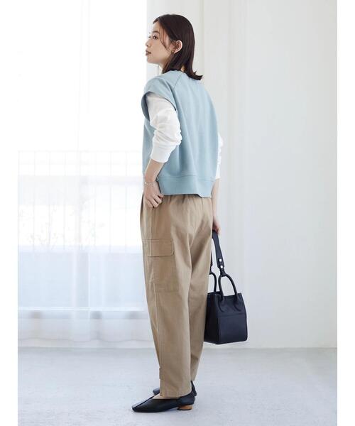 Green Parks(グリーンパークス)の「ショート丈ラグランベスト(ベスト・レディース・サックスブルー/ブルー/グリーン・FREE)」の14枚目の写真