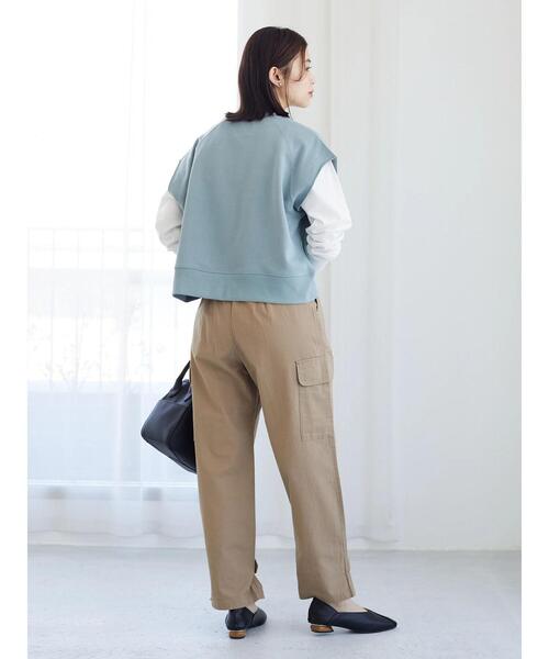 Green Parks(グリーンパークス)の「ショート丈ラグランベスト(ベスト・レディース・サックスブルー/ブルー/グリーン・FREE)」の15枚目の写真