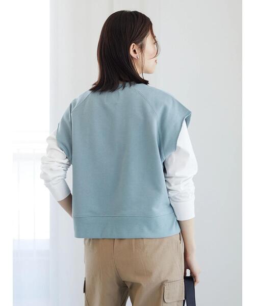 Green Parks(グリーンパークス)の「ショート丈ラグランベスト(ベスト・レディース・サックスブルー/ブルー/グリーン・FREE)」の17枚目の写真