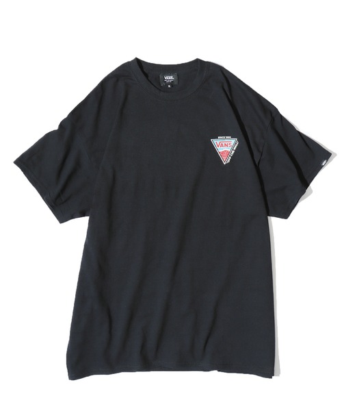 VANS（バンズ）の「VANS/ヴァンズ M TRIANGLE LOGO TEE  トライアングルロゴTシャツ 半袖（Tシャツ/カットソー・メンズ・ホワイト/ブラック/ベージュ・M/L/XL）」の2枚目の写真