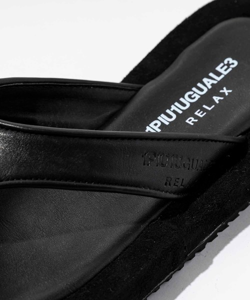 1PIU1UGUALE3  RELAX （ウノピゥウノウグァーレトレ リラックス）の「1PIU1UGUALE3 RELAX(ウノピゥウノウグァーレトレ)プラットフォームビーチサンダル（サンダル・メンズ・ホワイト/ブラック・26/27/29/28）」の4枚目の写真