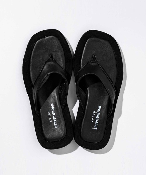 1PIU1UGUALE3  RELAX （ウノピゥウノウグァーレトレ リラックス）の「1PIU1UGUALE3 RELAX(ウノピゥウノウグァーレトレ)プラットフォームビーチサンダル（サンダル・メンズ・ホワイト/ブラック・26/27/29/28）」の5枚目の写真