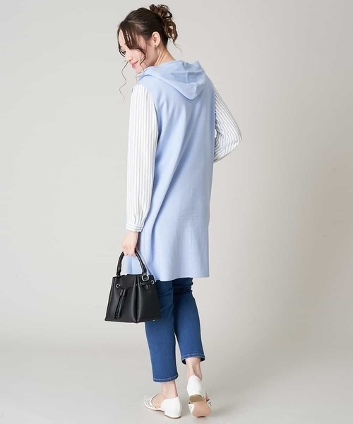 OFUON le MK(オフオンルエムケー)の「【洗濯機で洗える】ストレッチデニムパンツ(デニムパンツ・レディース・ライトグレー/ブルー・40/38/36)」の22枚目の写真